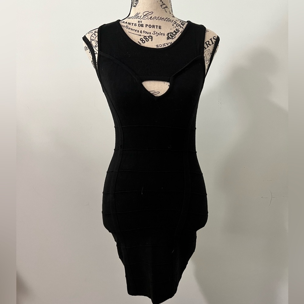 Form Fitting Black Dress
